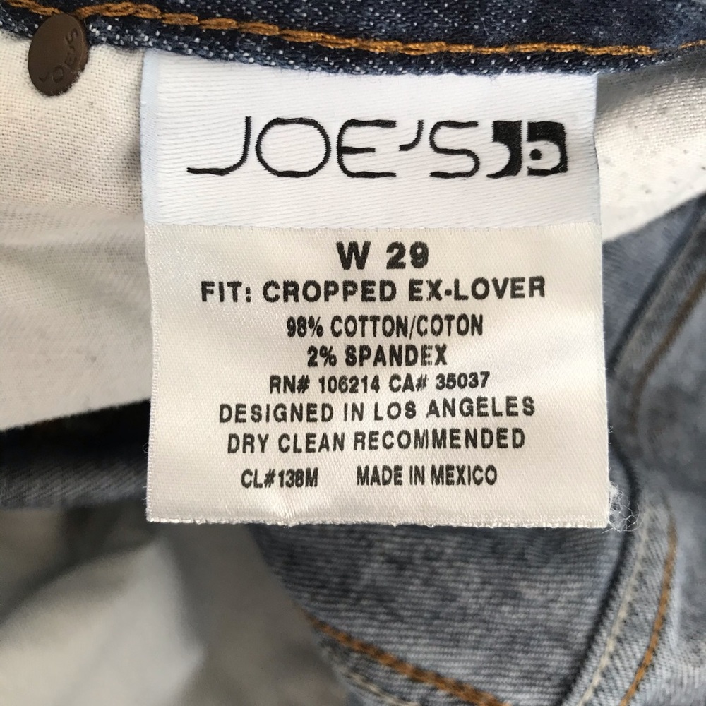 Joes Jeans Cropped Ex- Lover pre worn Crop - Picture 4 of 5
